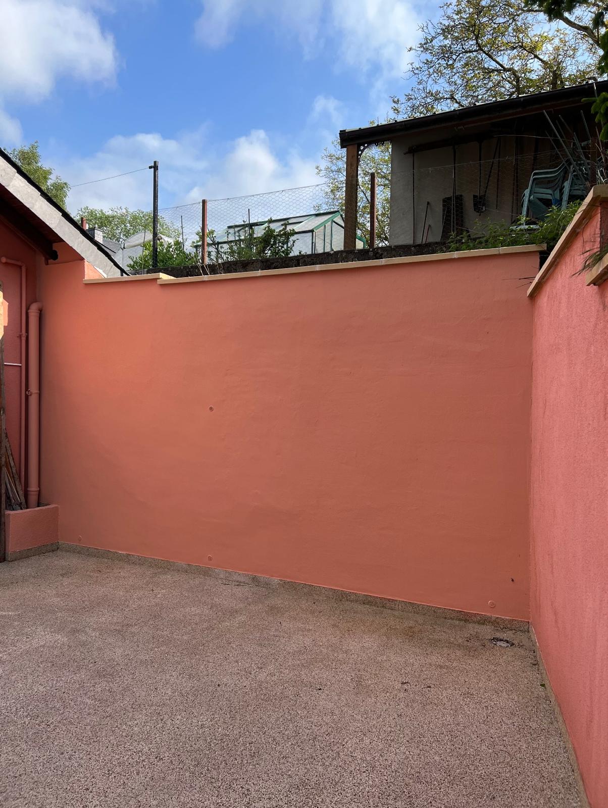 Après rénovation mur extérieur